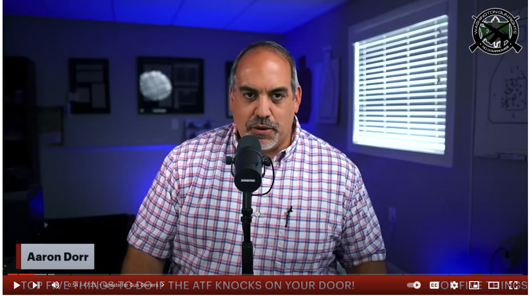 Video Do These 5 Things If The ATF Knocks On Your Door Washington 