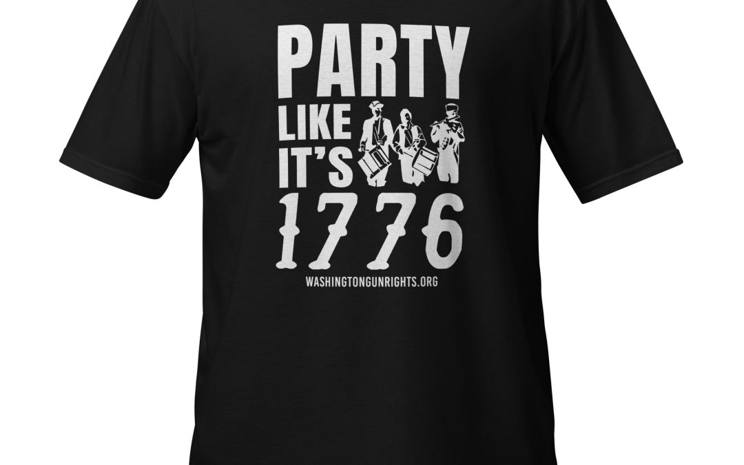 Supersoft – Short Sleeve – White Text – “Party Like It’s 1776”