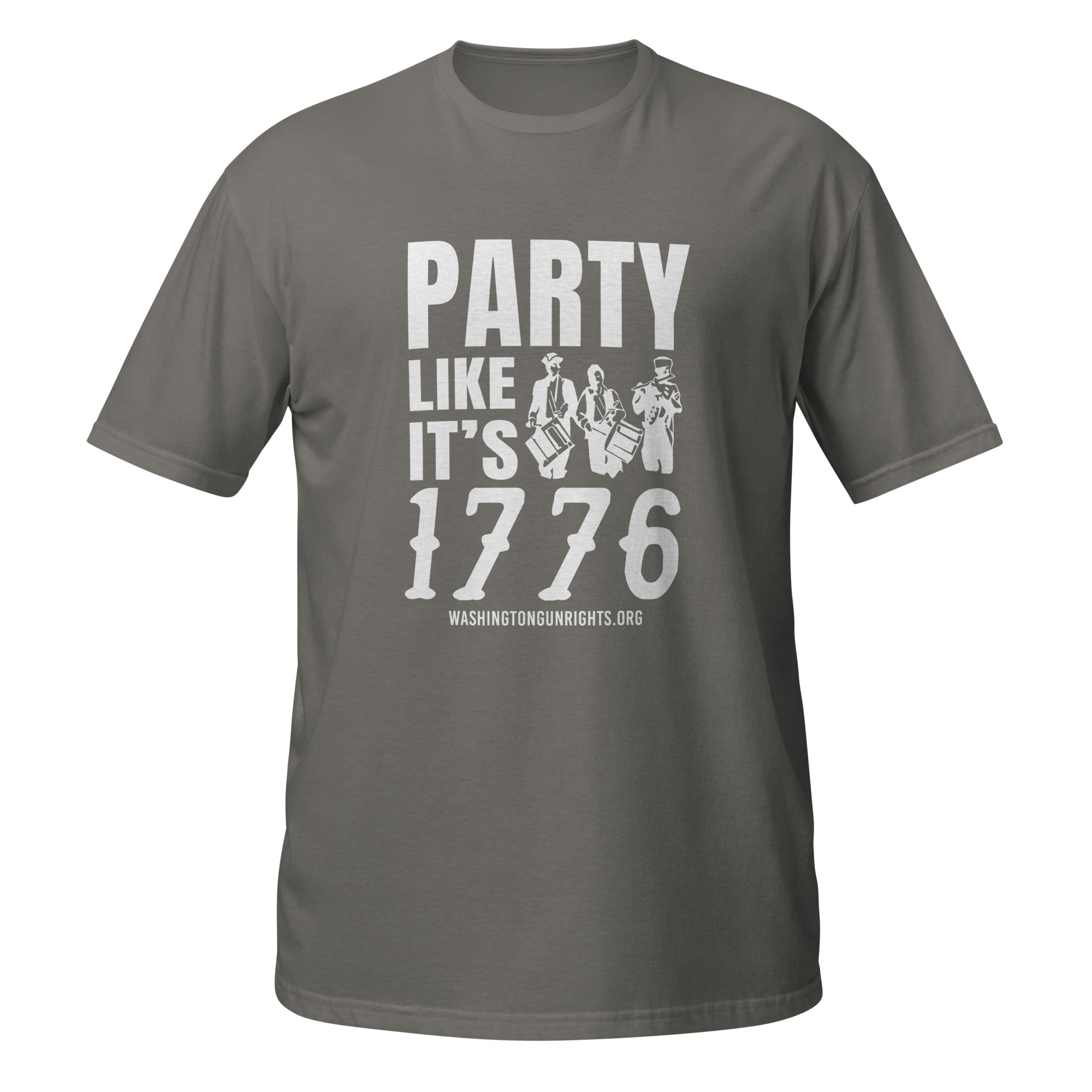 Supersoft – Short Sleeve – White Text – “Party Like It’s 1776” - Image 2