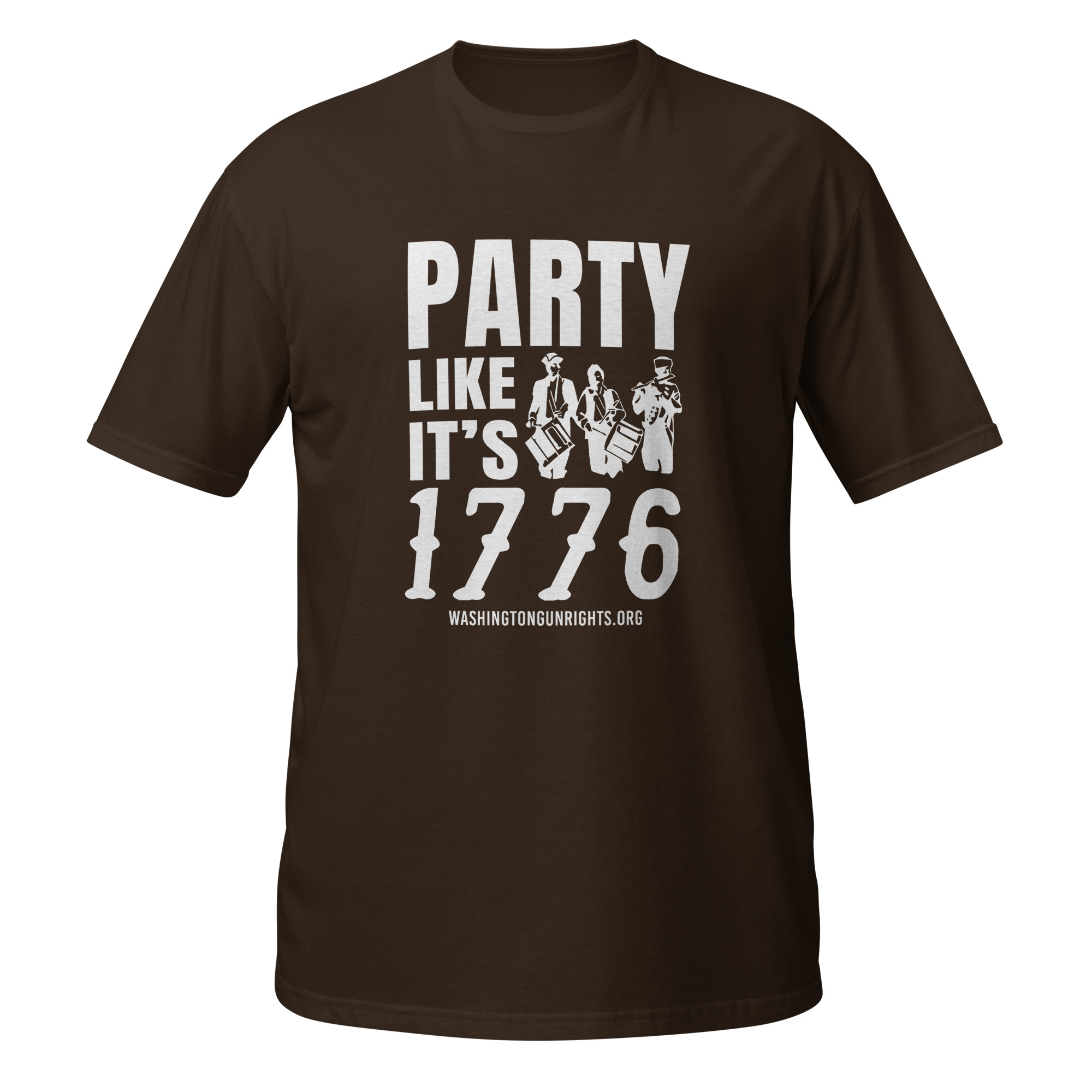 Supersoft – Short Sleeve – White Text – “Party Like It’s 1776” - Image 3