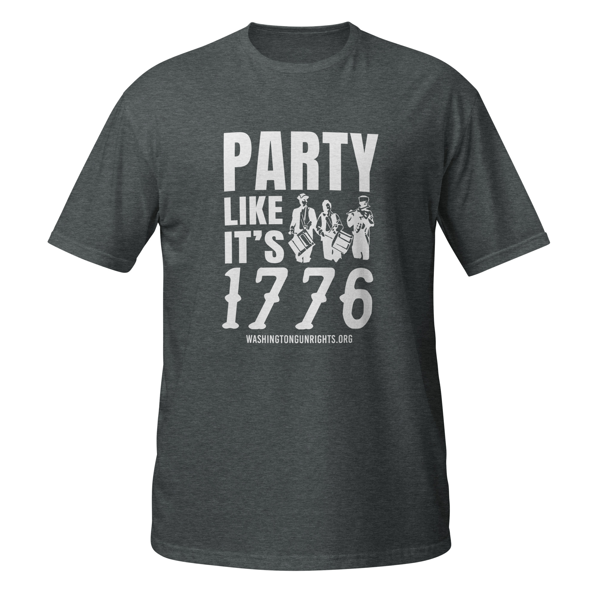 Supersoft – Short Sleeve – White Text – “Party Like It’s 1776” - Image 4