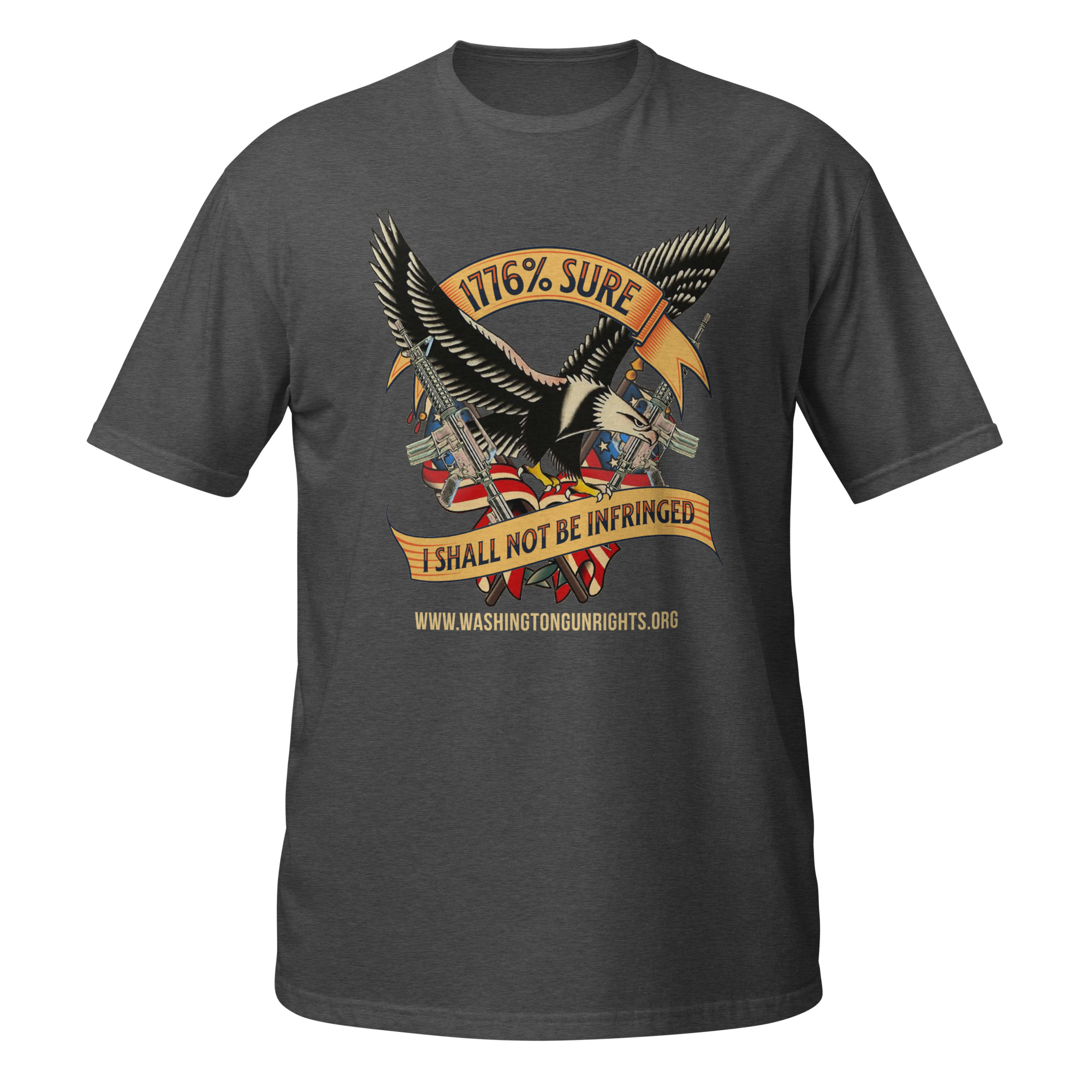 Supersoft – Short-Sleeve – Unisex – Gold Text -“I’m 1776% Sure” - Image 7