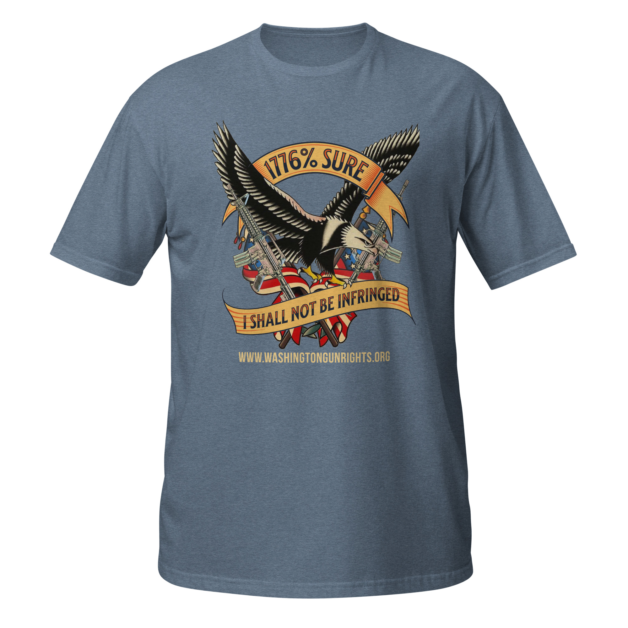 Supersoft – Short-Sleeve – Unisex – Gold Text -“I’m 1776% Sure” - Image 6