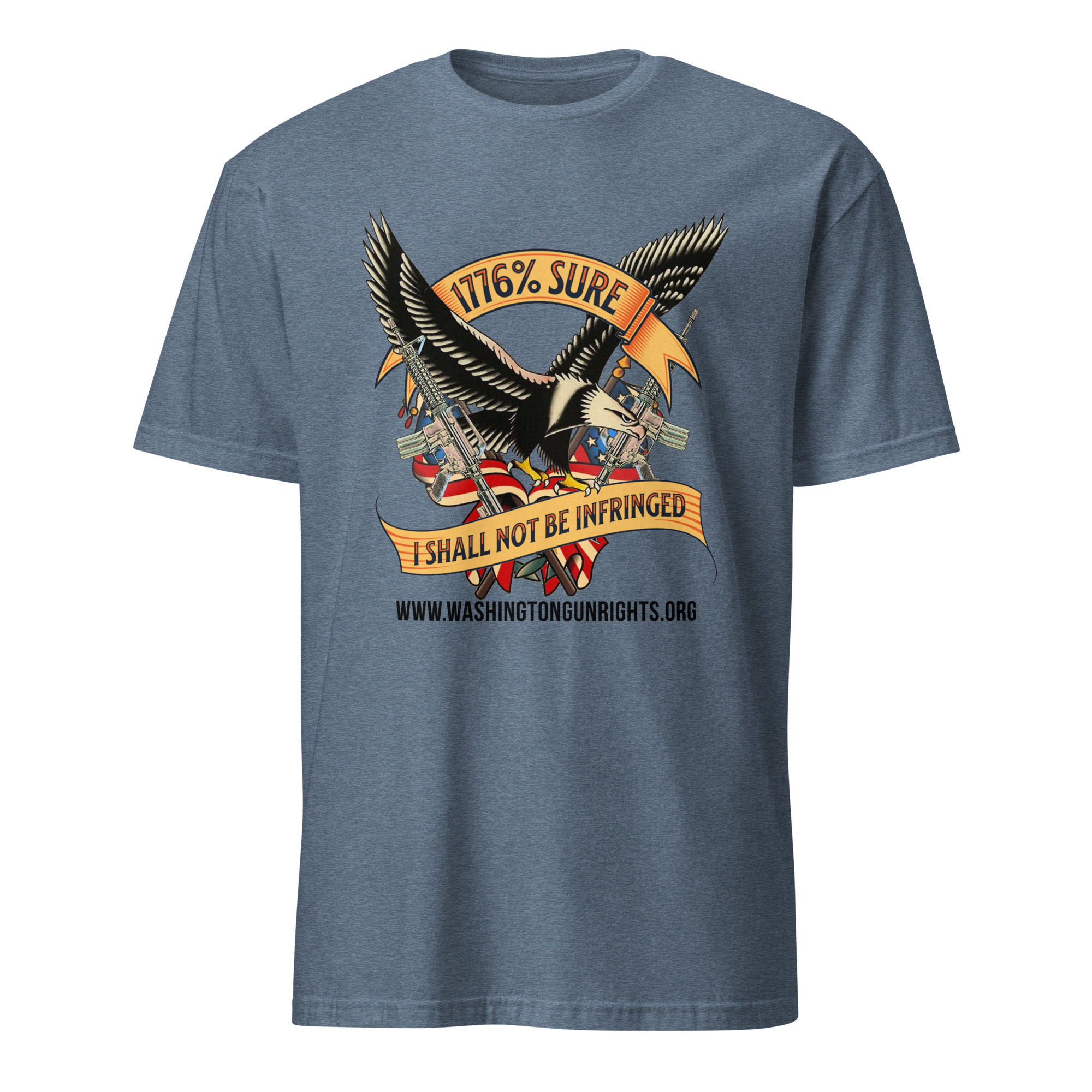 Supersoft – Short-Sleeve – Unisex – Black Text “I’m 1776% Sure” - Image 8
