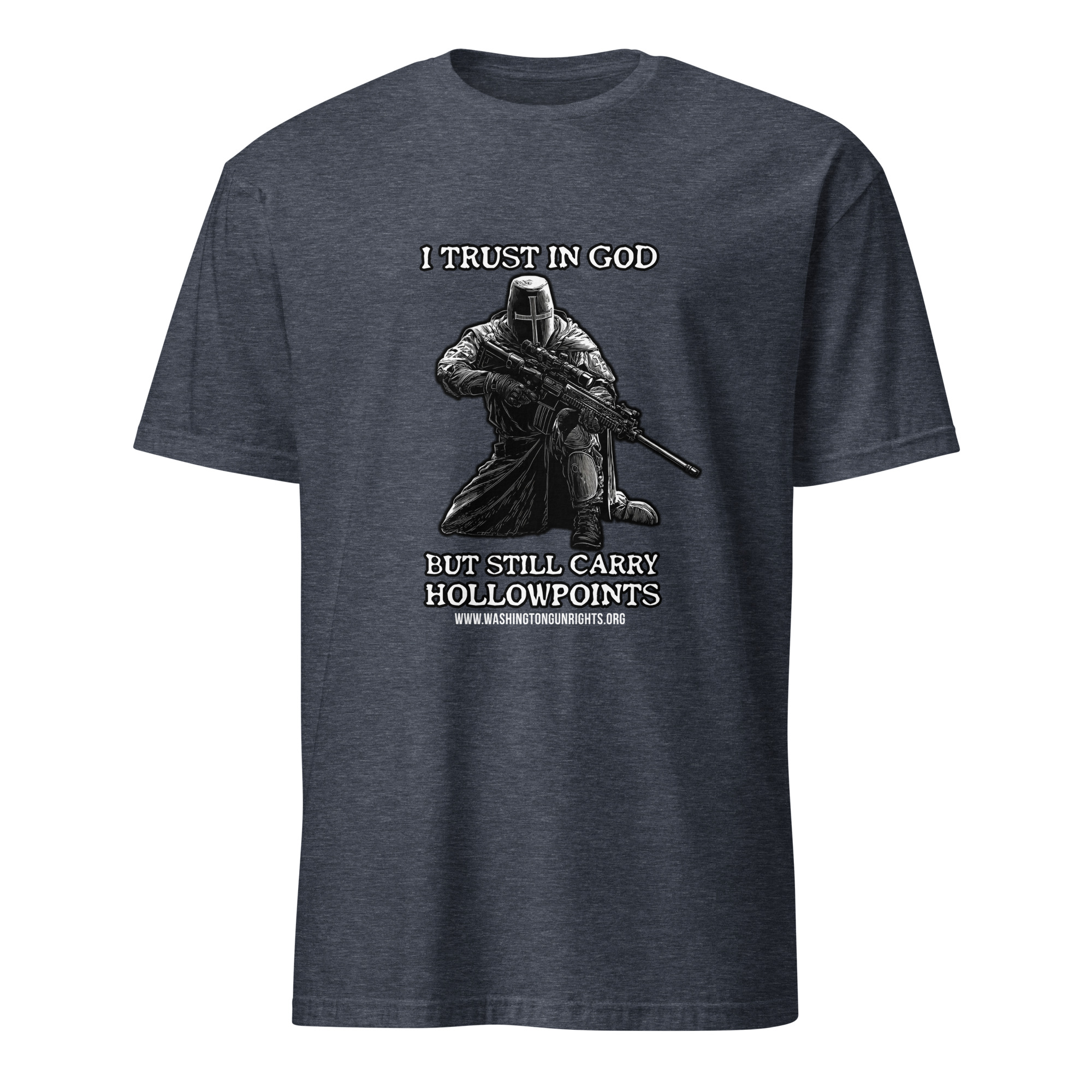 Supersoft – Short-Sleeve – Unisex – White Letters “I Trust In God” - Image 4
