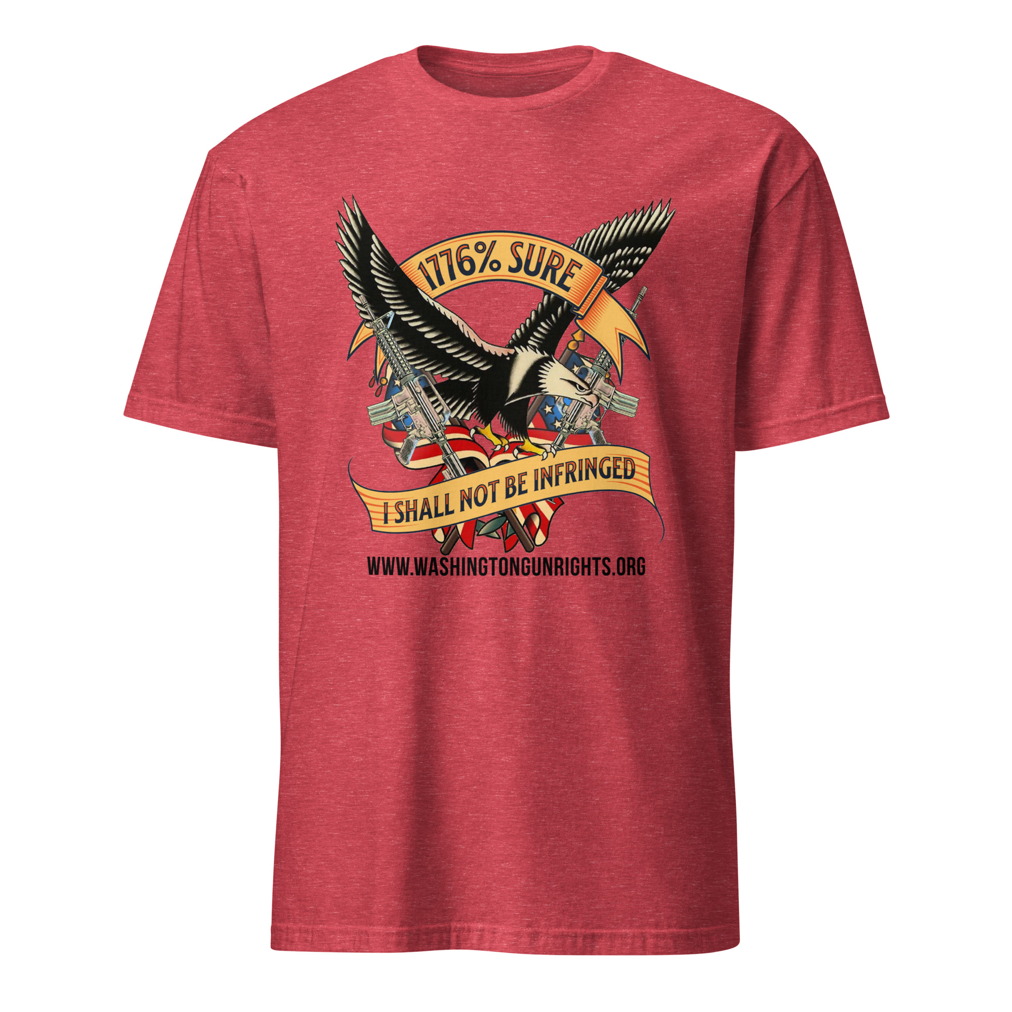 Supersoft – Short-Sleeve – Unisex – Black Text “I’m 1776% Sure” - Image 5