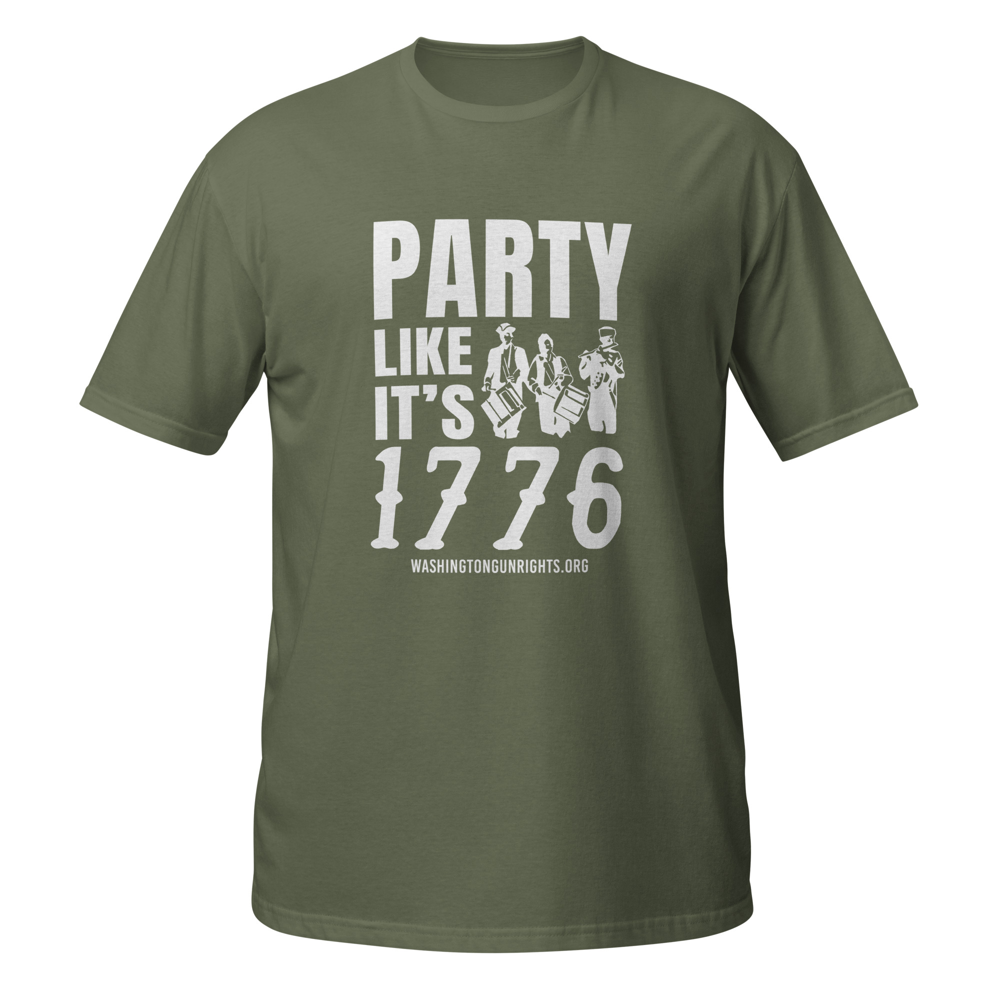 Supersoft – Short Sleeve – White Text – “Party Like It’s 1776” - Image 6