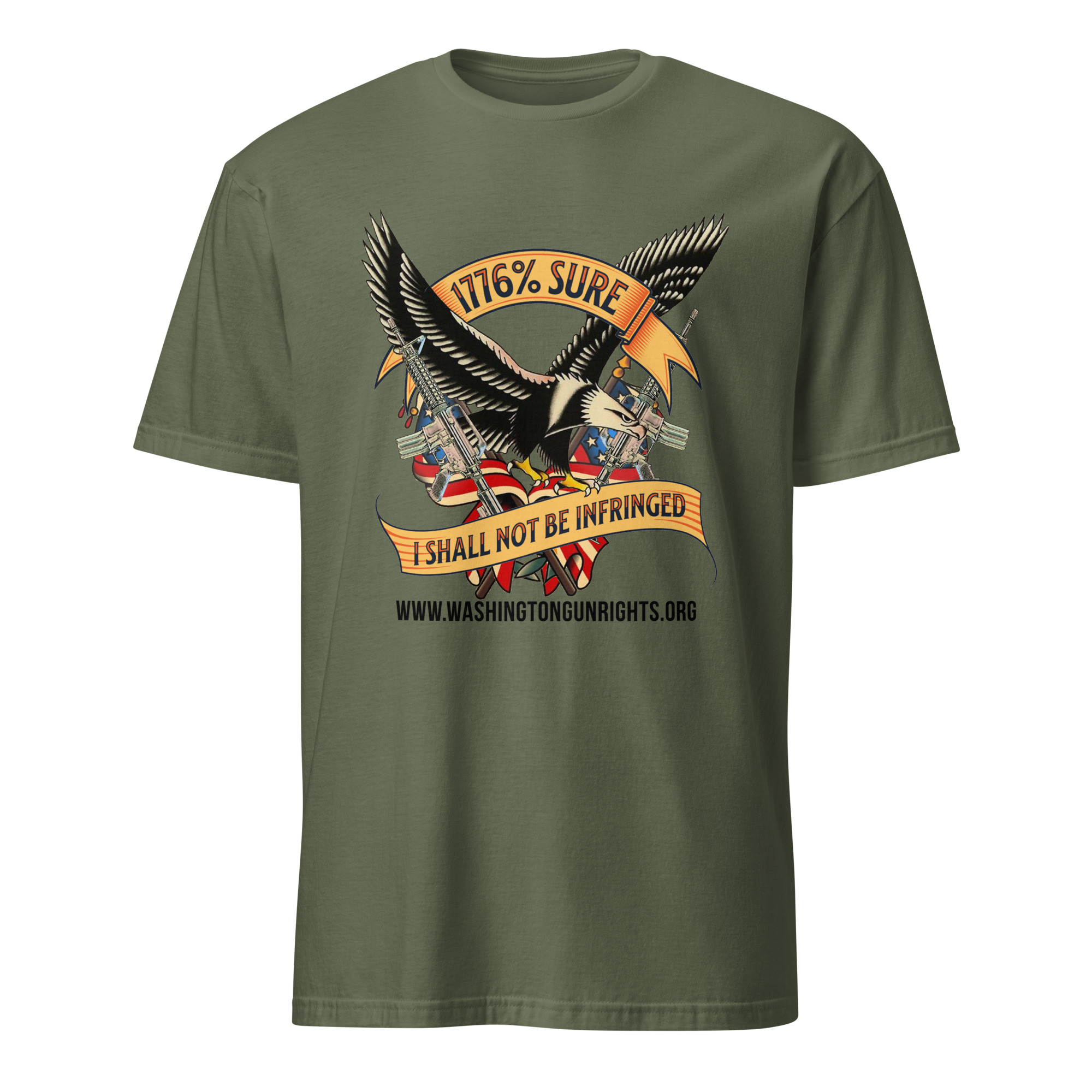 Supersoft – Short-Sleeve – Unisex – Black Text “I’m 1776% Sure” - Image 2