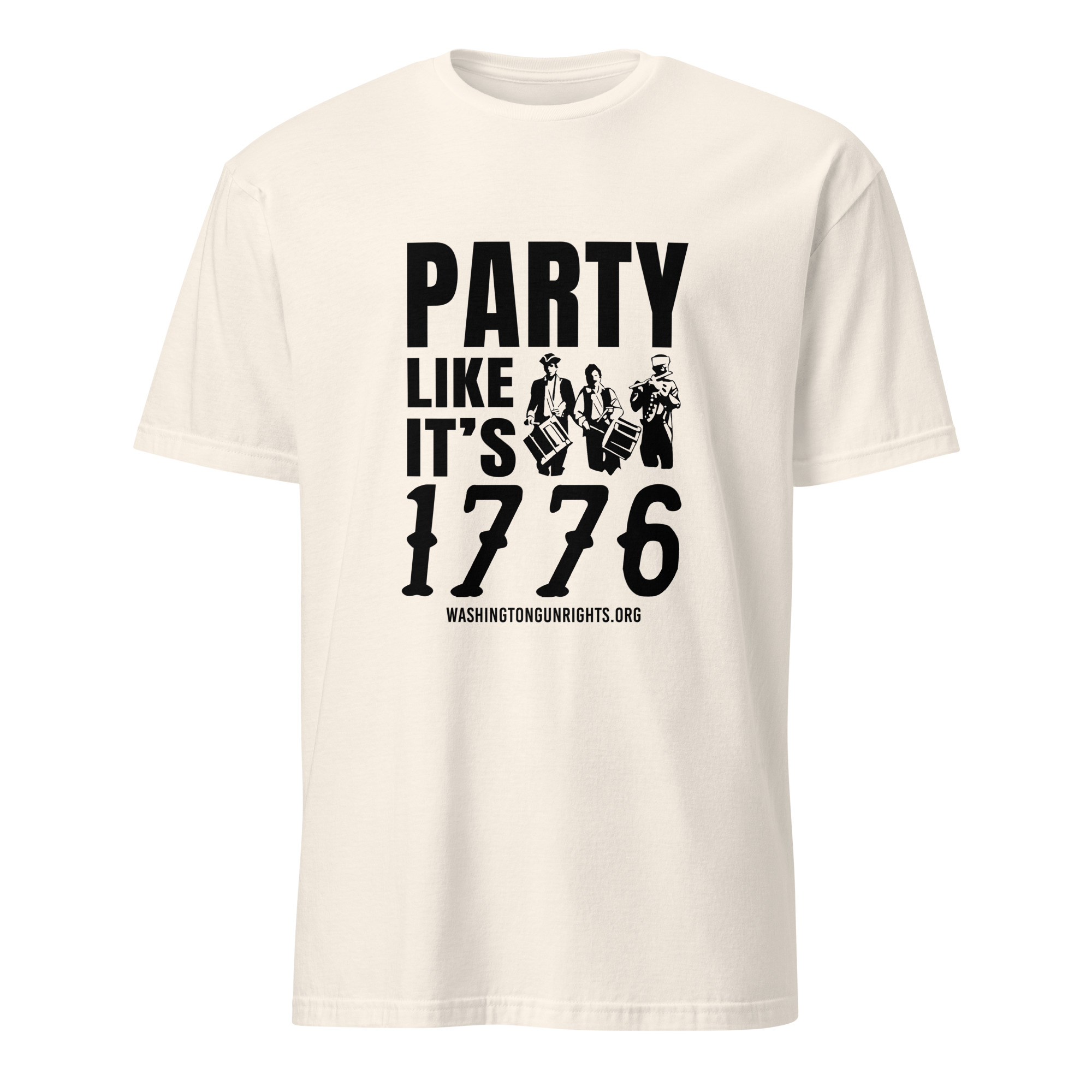 Supersoft – Short-Sleeve- Unisex – Dark Text – “Party Like It’s 1776” - Image 3