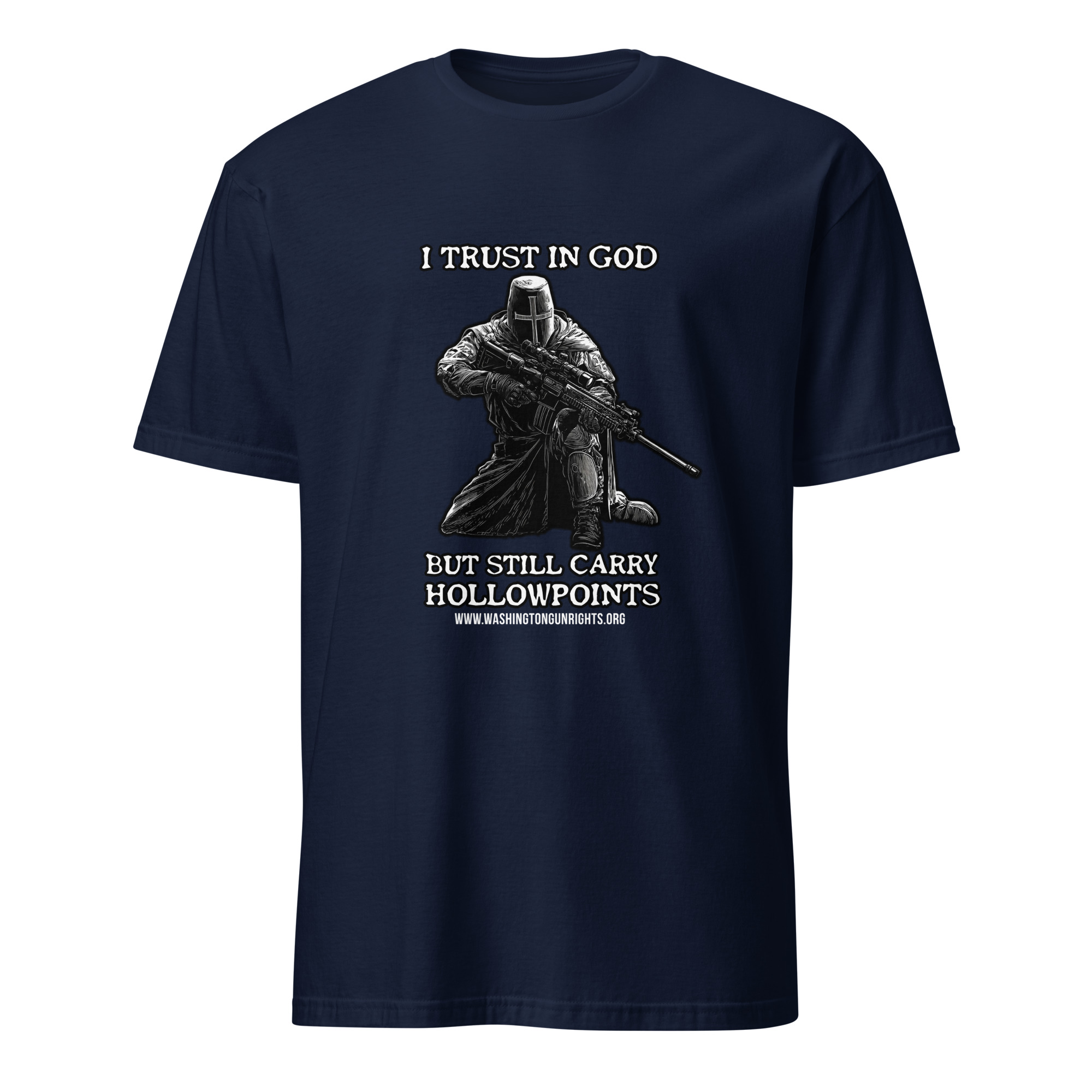 Supersoft – Short-Sleeve – Unisex – White Letters “I Trust In God” - Image 5