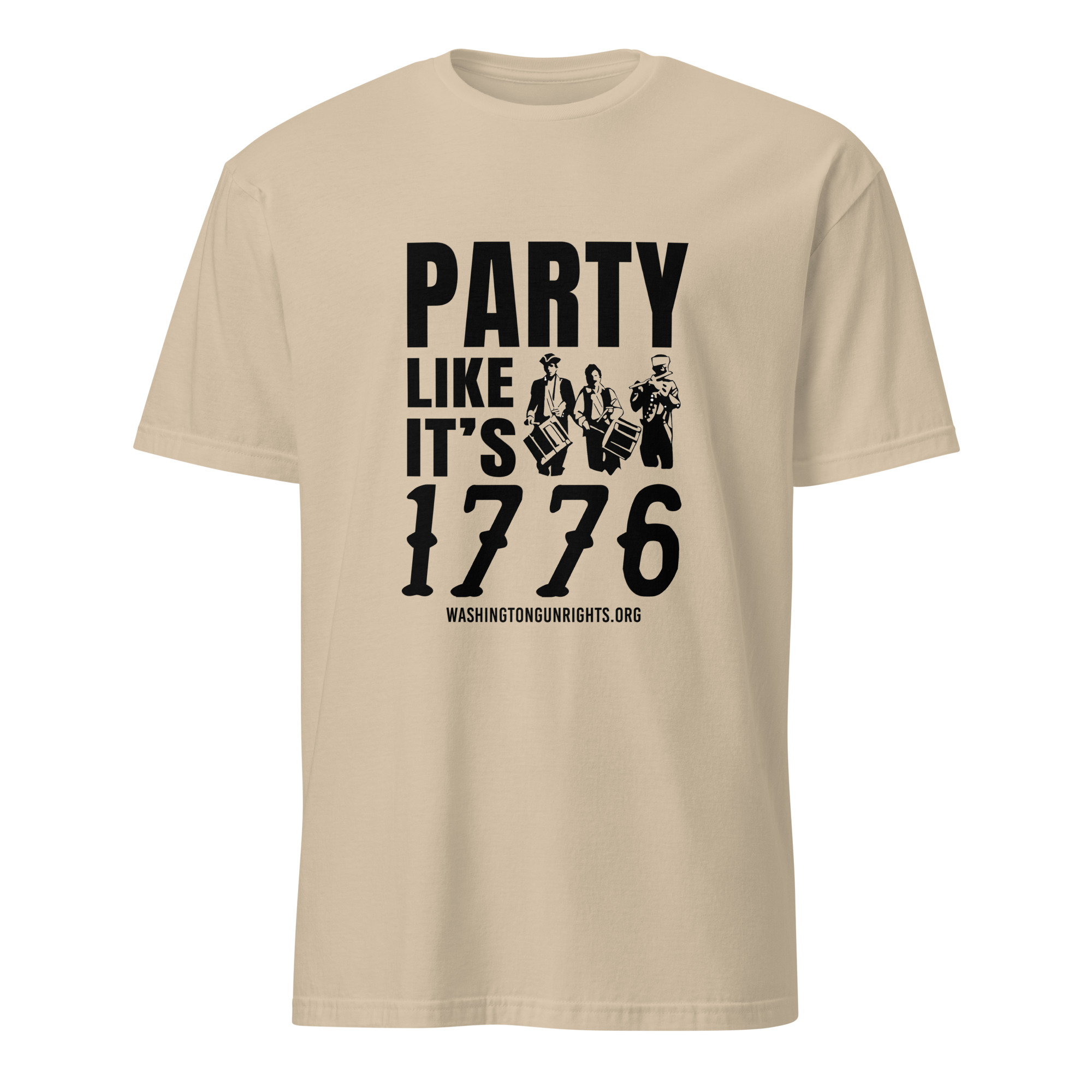 Supersoft – Short-Sleeve- Unisex – Dark Text – “Party Like It’s 1776” - Image 2