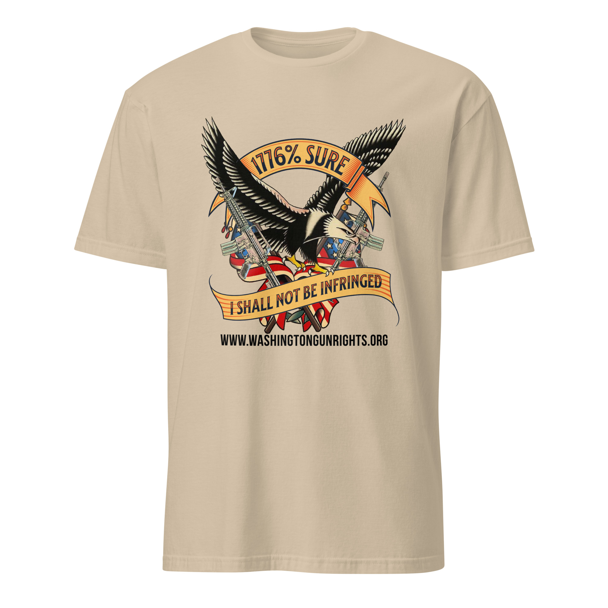 Supersoft – Short-Sleeve – Unisex – Black Text “I’m 1776% Sure”
