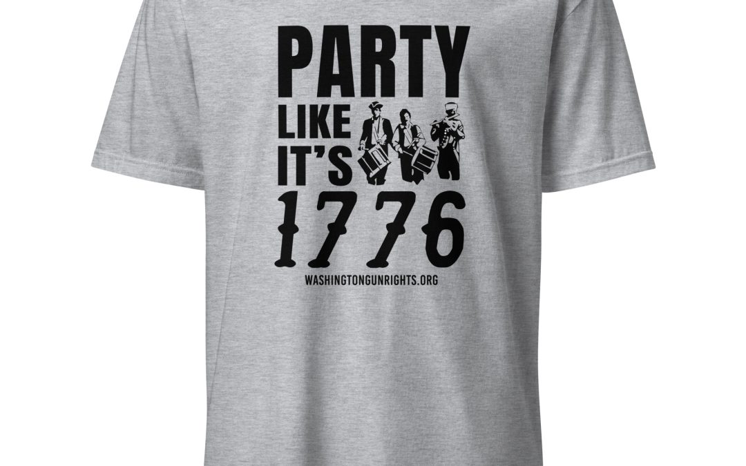 Supersoft – Short-Sleeve- Unisex – Dark Text – “Party Like It’s 1776”