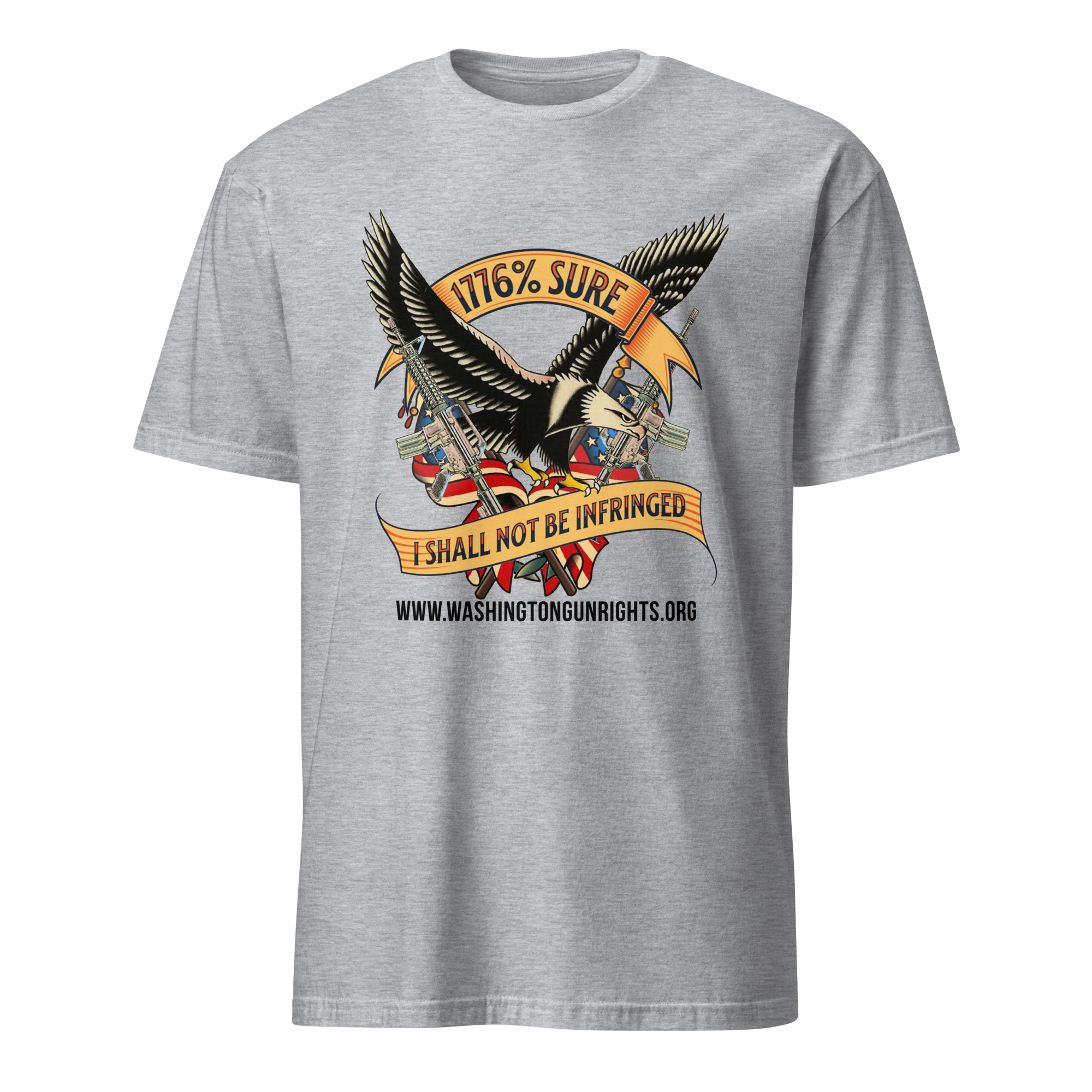 Supersoft – Short-Sleeve – Unisex – Black Text “I’m 1776% Sure” - Image 3