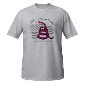 Supersoft – Short Sleeve – Women’s – Black Text – God, Family and Country