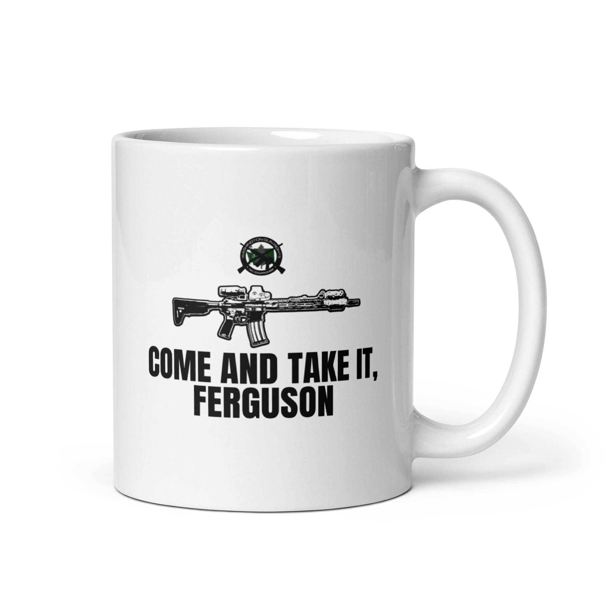 Come and Take It Ferguson - White glossy mug